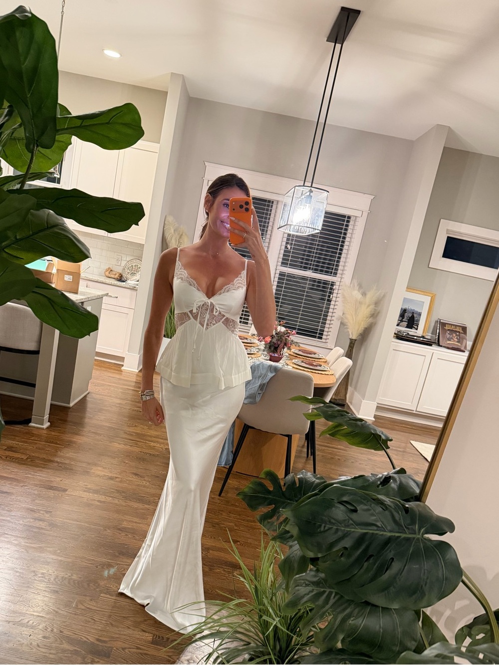 Self Portrait | Georgette Satin Maxi Dress | New, Never Worn